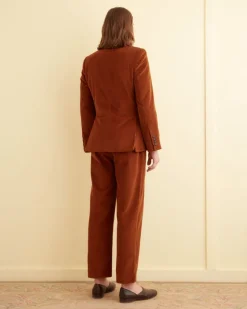 Outerwear<BODE Double-Breasted Corduroy Jacket Tobacco