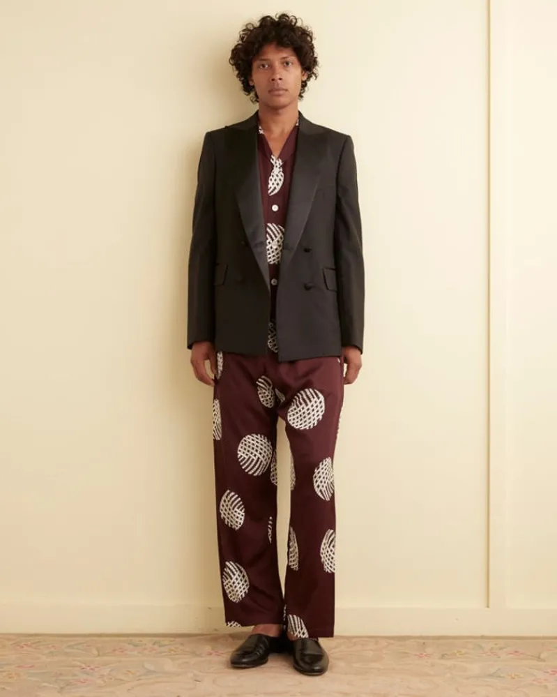 Suiting<BODE Double-Breasted Tuxedo Jacket Black