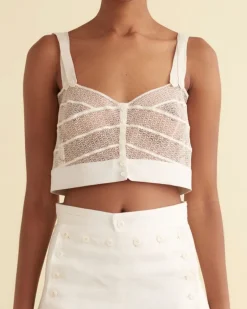 Underpinnings<BODE Duet Lace Tank White
