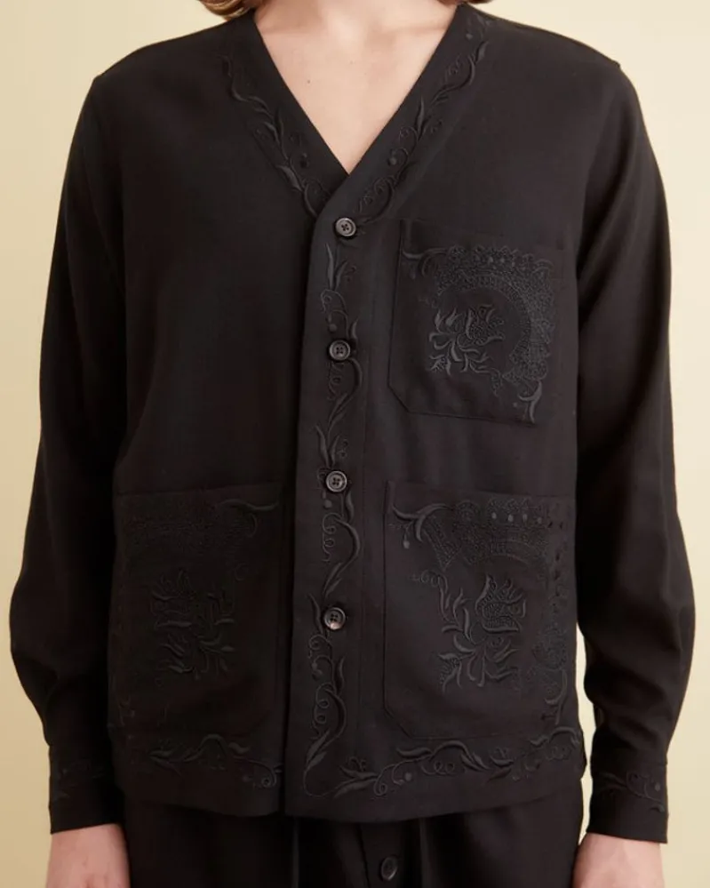 Shirts<BODE Dumas Overshirt Black