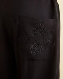 Trousers & Pants<BODE Dumas Pajama Pants Black
