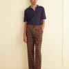 Suiting<BODE Dunham Plaid Trousers Brown/Multi