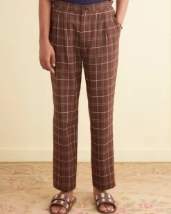 Suiting<BODE Dunham Plaid Trousers Brown/Multi