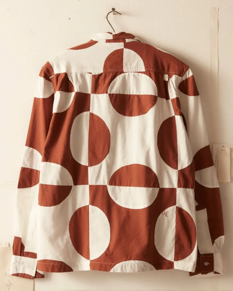 Shirts<BODE Duo Oval Patchwork Long Sleeve Shirt