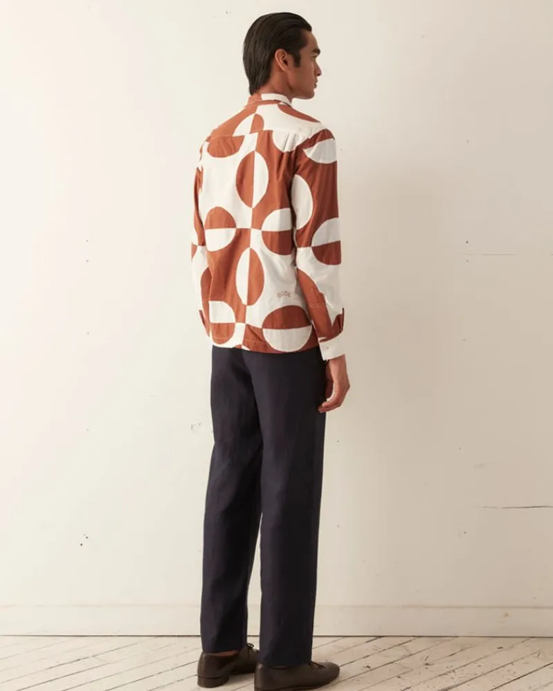 Shirts<BODE Duo Oval Patchwork Long Sleeve Shirt
