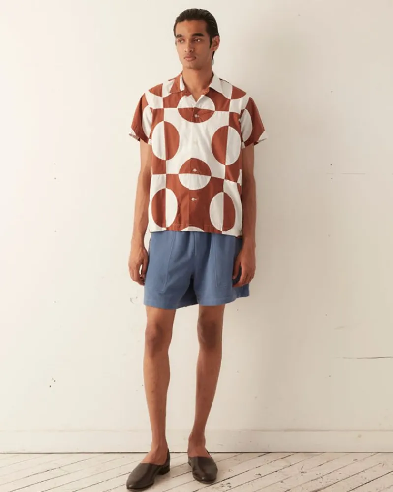 Shirts<BODE Duo Oval Patchwork Short Sleeve Shirt