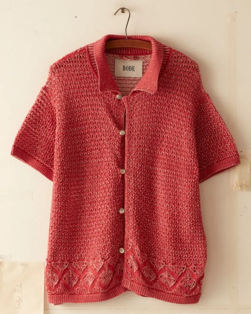 Shirts<BODE Duotone Lace Shirt - Red