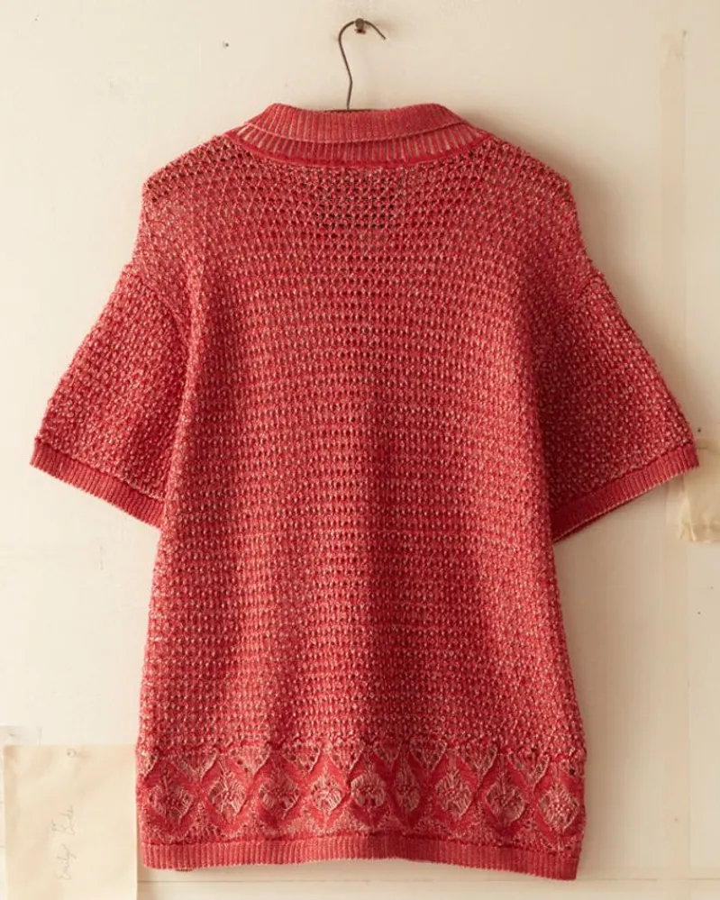 Knitwear<BODE Duotone Lace Shirt - Red