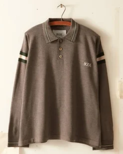 Knitwear<BODE Duotone Stripe Cycling Polo - Grey