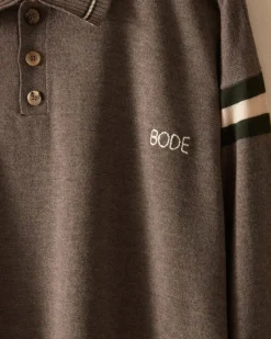 Knitwear<BODE Duotone Stripe Cycling Polo - Grey