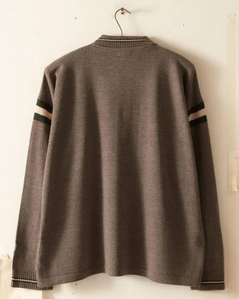 Knitwear<BODE Duotone Stripe Cycling Polo - Grey
