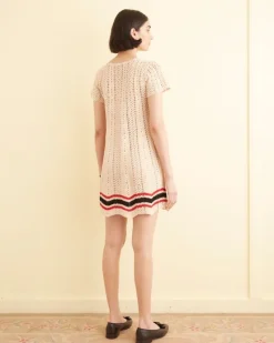 Dresses<BODE Duxbury Crochet Dress Cream