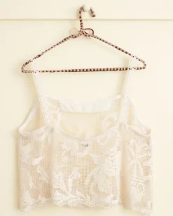 Tops<BODE Ecru Filigree Top Cream