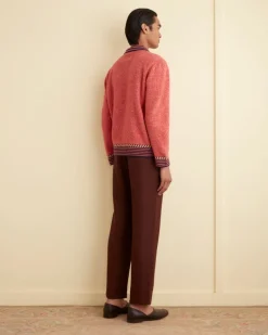Knitwear<BODE Eldridge Trim Pullover Red