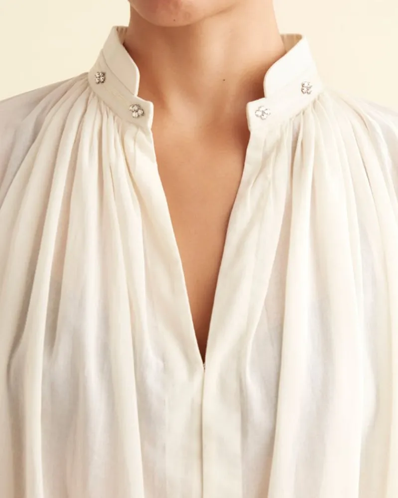 Tops<BODE Elise Shirt Cream