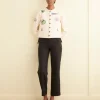 Cut And Sew<BODE Emblem Patch Cardigan Ecru