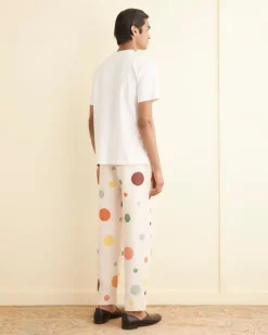 Cut & Sew<BODE Embroidered Bouquet Pocket Tee Cream