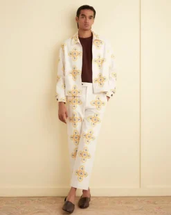 Outerwear<BODE Embroidered Buttercup Jacket Ecru