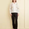 Shirts<BODE Embroidered Buttercup Long Sleeve Shirt White