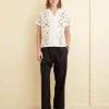 Shirts<BODE Embroidered Buttercup Short Sleeve Shirt White