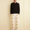 Trousers & Pants<BODE Embroidered Buttercup Trousers Ecru