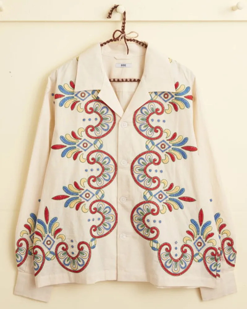 Shirts<BODE Embroidered Carnival Long Sleeve Shirt