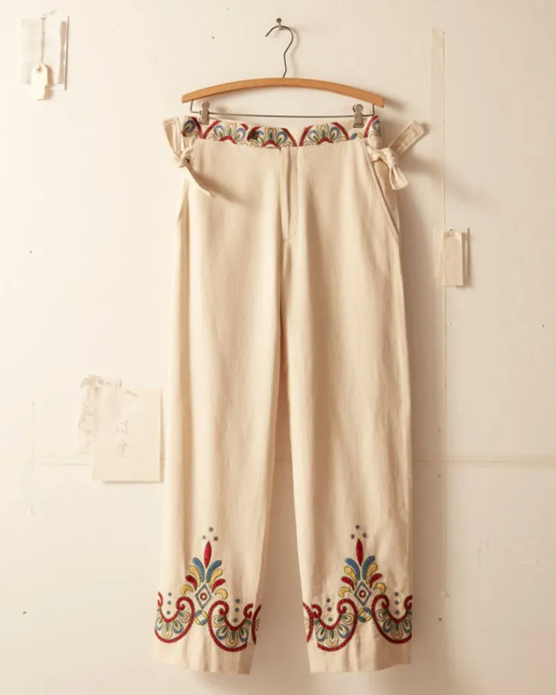 Trousers & Pants<BODE Embroidered Carnival Trousers