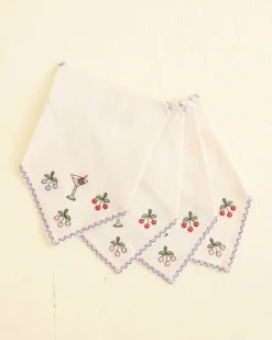 Accessories<BODE Embroidered Cocktail Napkins
