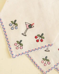 Accessories<BODE Embroidered Cocktail Napkins