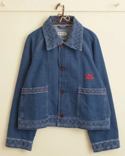 Outerwear<BODE Embroidered Denim Jacket Indigo
