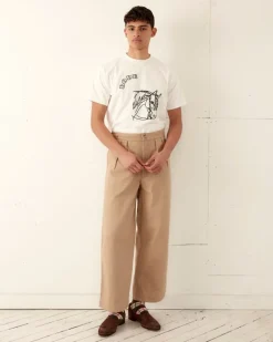 Cut & Sew<BODE Embroidered Pony Tee Cream