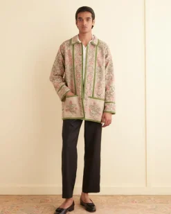 Outerwear<BODE Embroidered Trumpetflower Coat Tan