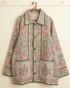 Outerwear<BODE Embroidered Trumpetflower Coat Tan