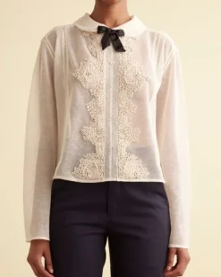 Tops<BODE Eve Blouse Cream