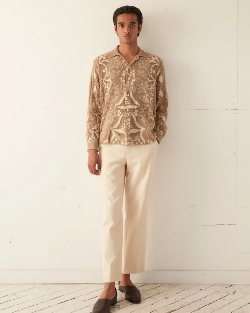Shirts<BODE Filet Filigree Long Sleeve Shirt