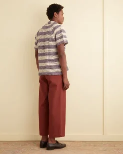 Knitwear<BODE Flagship Crochet Shirt - Lavender