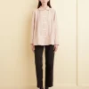 Tops<BODE Flannel Ticking Jonas Shirt Pink