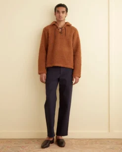 Outerwear<BODE Fleece Tie-Up Pullover Caramel