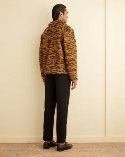 Outerwear<BODE Fleece Tie-Up Pullover Orange