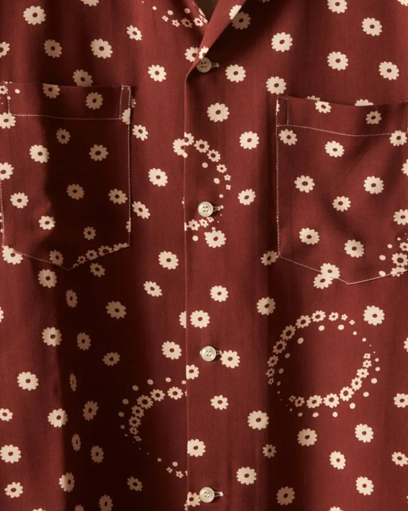 Shirts<BODE Fleur D'Air Short Sleeve Shirt Brown