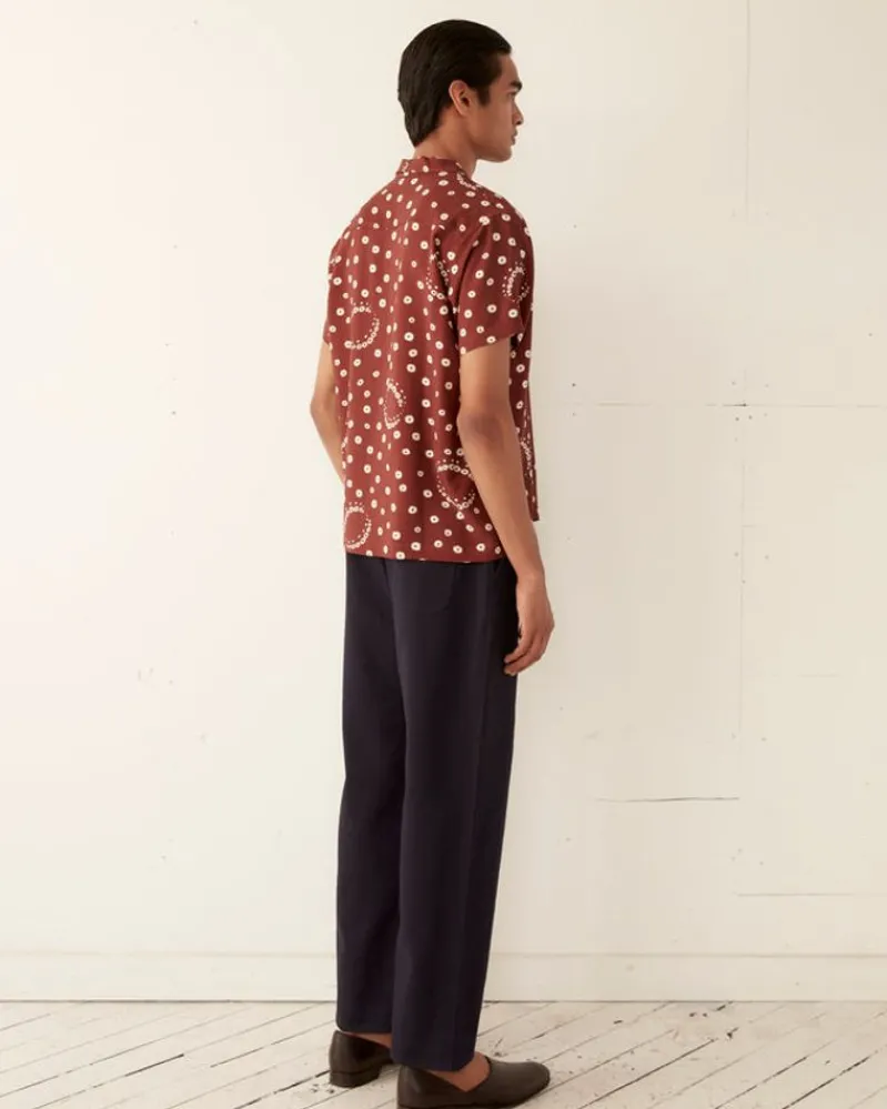 Shirts<BODE Fleur D'Air Short Sleeve Shirt Brown