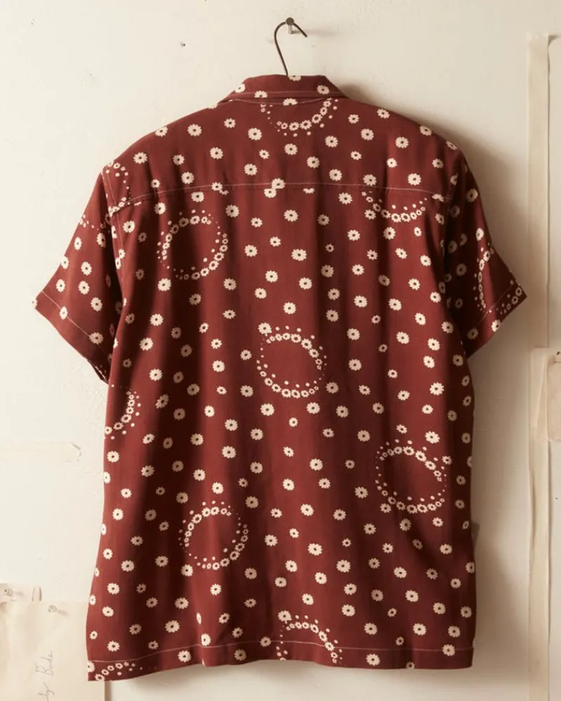 Shirts<BODE Fleur D'Air Short Sleeve Shirt Brown