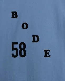 Cut & Sew<BODE Flocked Tee - Blue