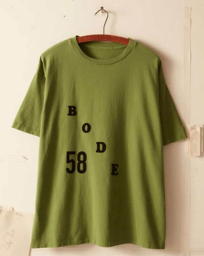 Cut & Sew<BODE Flocked Tee - Green