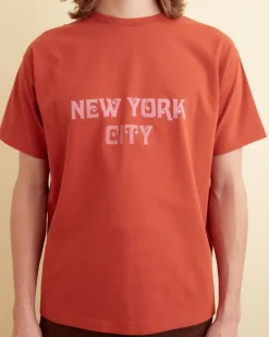 Cut & Sew<BODE Flocked Nouveau Tee - Red