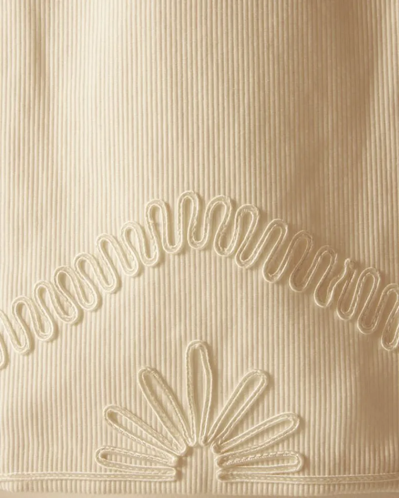 Trousers & Pants<BODE Floral Cording Trousers - White