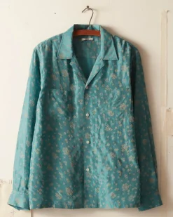 Shirts<BODE Floral Flocked Long Sleeve Shirt
