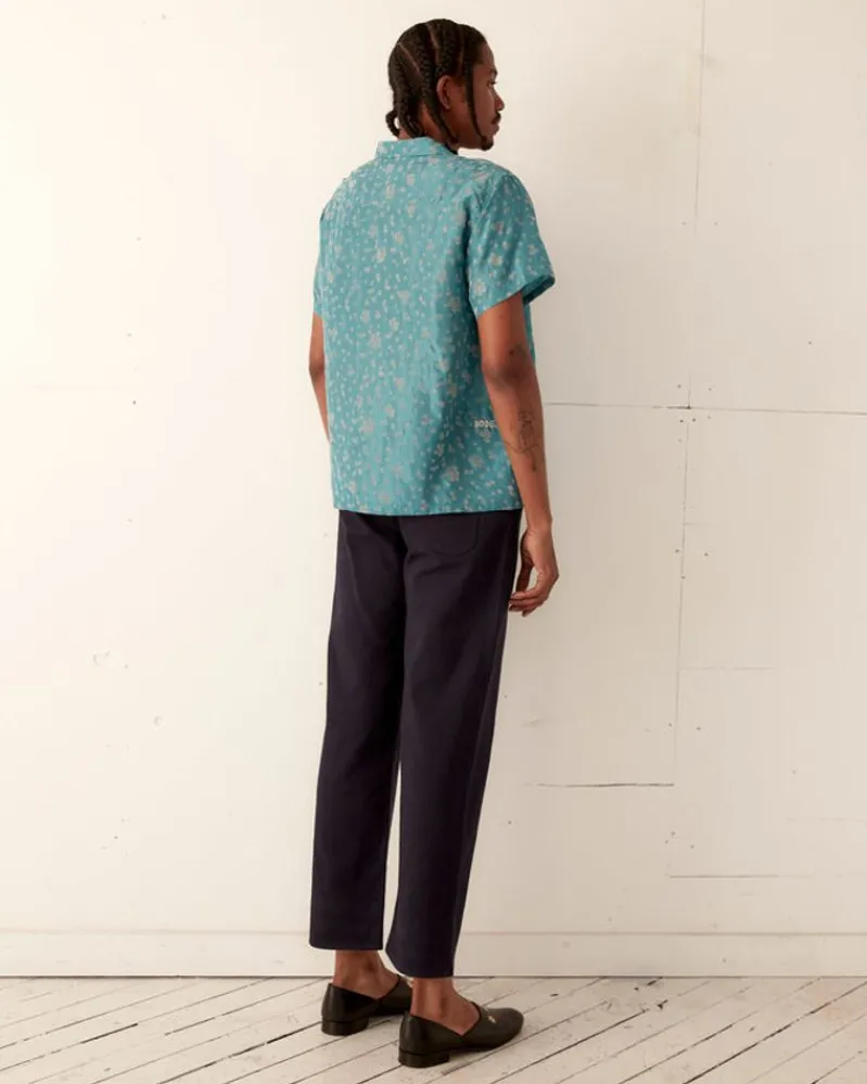 Shirts<BODE Floral Flocked Short Sleeve Shirt