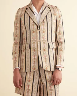 Outerwear<BODE Floret Brocade Single-Breasted Suit Jacket Multi