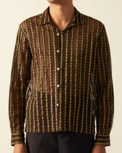Shirts<BODE Floret Ribbon Long Sleeve Shirt